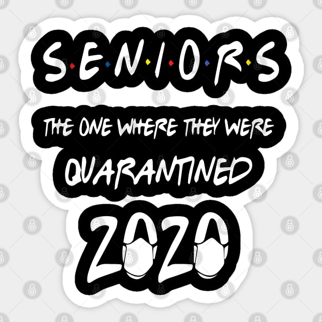 Senior Class Of 2020 Graduation Funny Quarantine Sticker by TheYouthStyle